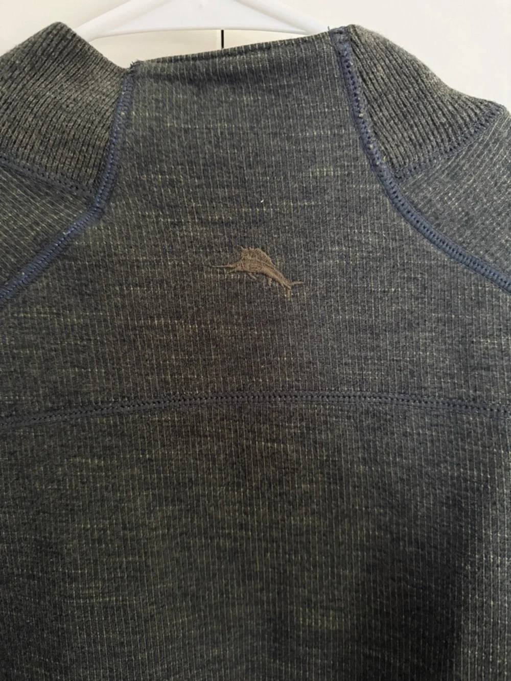 Tommy Bahama Olive Reversible Quarter Zip